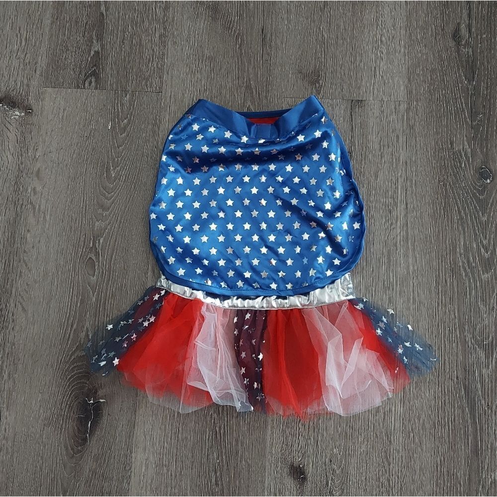 Bootique Superhero Girl Super Dog Costume Size Large - Picture 3 of 5